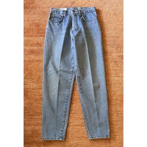 Vintage Bill Blass Italy High Rise Mom Jeans Blue 100% Cotton Size 8